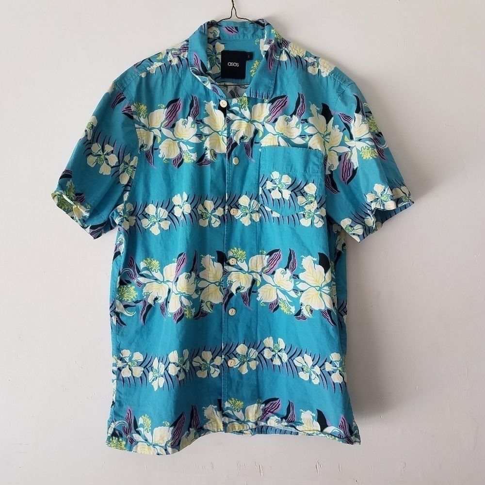 Asos men Floral Hawaiian  Button front Shirt